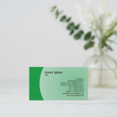 Carte De Visite Design Arc - Vert Gris (Debout devant)