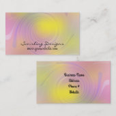 Carte De Visite Design artistique Abstrait (Devant / Derrière)