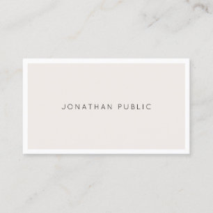 Carte De Visite Design Artistique Simple Minimaliste Moderne Éléga