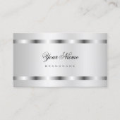 Carte De Visite Design avec Silver Effet Promotion professionnelle (Devant)