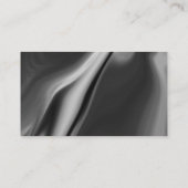 Carte de visite design blanc noir lisse (Dos)