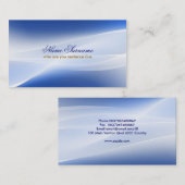 carte de visite design bleu (Devant / Derrière)