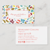 Carte de visite design branché (Devant / Derrière)