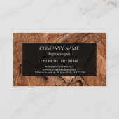 Carte De Visite Design Brown Abstrait (Dos)