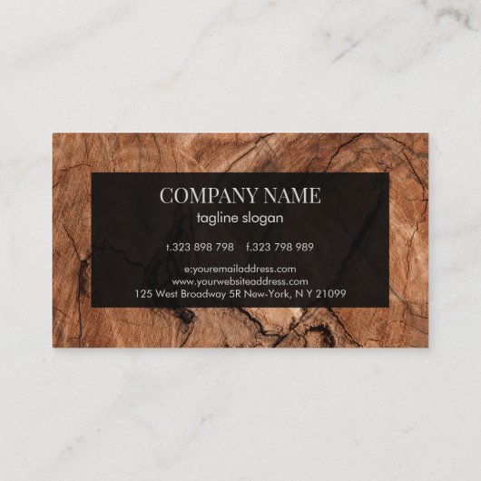 Carte De Visite Design Brown Abstrait (Dos)