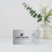 Carte De Visite Design-Build Firms Business | Grey Minimalist (Debout devant)