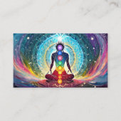 Carte De Visite design chakra mystique en couleurs vives (Devant)