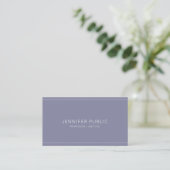 Carte De Visite Design chic moderne élégant Design violet violet c (Debout devant)
