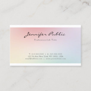 Carte De Visite Design Chic Moderne Élégant Tendance Professionnel