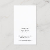 Carte De Visite Design chic Navy Blue Lizard Skin Designer (Dos)