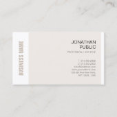 Carte De Visite Design Chic Professionnel Entreprise Design Luxe (Devant)