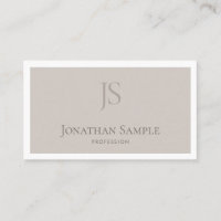 Design Chic propre Moderne Monogramme Plain Excell