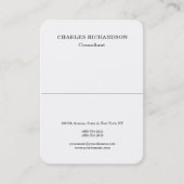 Carte De Visite Design classique blanc professionnel Creative (Devant)