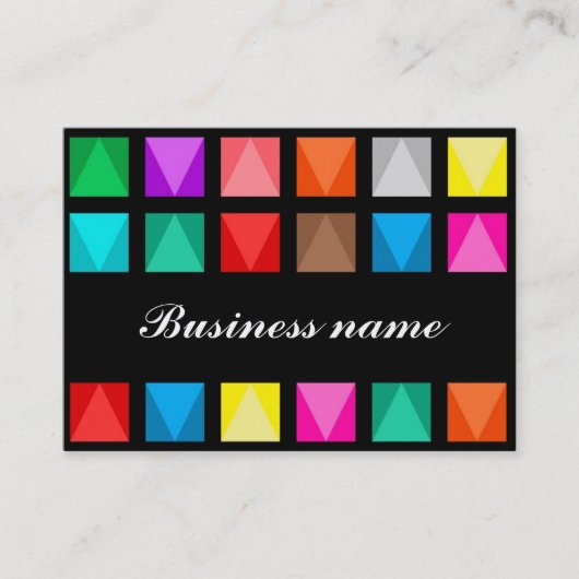 Carte De Visite Design coloré (Devant)