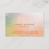 Carte De Visite Design créatif Abstrait Mat mat Luxe (Dos)