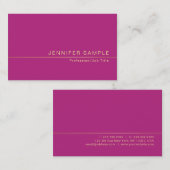 Carte De Visite Design créatif Design tendance Silk Finish Moderne (Devant / Derrière)