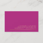 Carte De Visite Design créatif Design tendance Silk Finish Moderne (Dos)