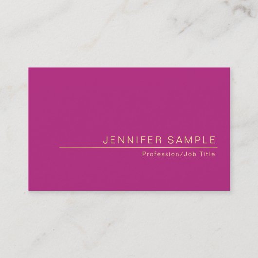 Carte De Visite Design créatif Design tendance Silk Finish Moderne (Devant)