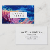 Carte De Visite Design créatif moderne Galaxie Abstraite (Devant / Derrière)