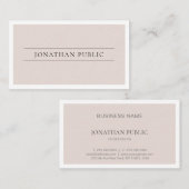 Carte De Visite Design créatif professionnel Moderne propreté (Devant / Derrière)