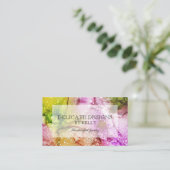 Carte De Visite Design d'aquarelle brillante (Debout devant)