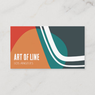 Carte De Visite Design d'art à la mode Abstrait