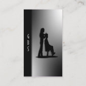 Carte De Visite Design de beauté noir et blanc (Dos)