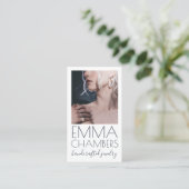 Carte de visite design de bijoux moderne et chic (Debout devant)