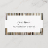 Carte De Visite Design de cadre en bois pour les services intérieu (Devant)