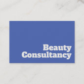 Carte De Visite Design de conseil de beauté gras et clair (Devant)