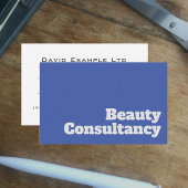 Carte De Visite Design de conseil de beauté gras et clair