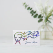 Carte De Visite design de fille de musique (Debout devant)