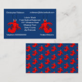 Carte De Visite Design de homard (Devant / Derrière)