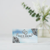 Carte De Visite Design de la planification des anneaux d'or Style (Debout devant)