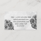 Carte De Visite Design de la planification des anneaux d'or Style (Dos)