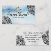 Carte De Visite Design de la planification des anneaux d'or Style (Devant / Derrière)