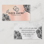 Carte De Visite Design de la planification des anneaux d'or Style  (Devant / Derrière)