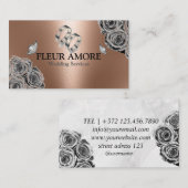 Carte De Visite Design de la planification des anneaux d'or Style  (Devant / Derrière)