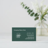 Carte De Visite Design de logo professionnel Emerald Green (Debout devant)