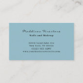 Carte de visite design de luxe de bijoux en crista (Dos)