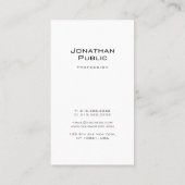 Carte De Visite Design de luxe tendance Monogramme créatif élégant (Dos)