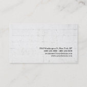 Carte De Visite Design de mur élégant unique (Dos)