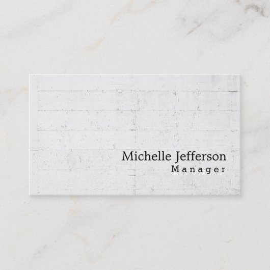 Carte De Visite Design de mur élégant unique (Devant)