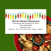 Carte De Visite Design de restaurant mexicain