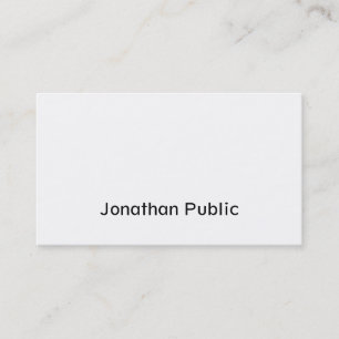 Carte De Visite Design de script moderne élégant Simple tendance P