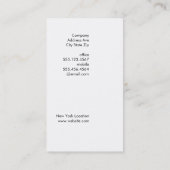 Carte De Visite Design de texte moderne / Gris marbré (Dos)