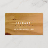 Carte De Visite design de texture en bois clair pour tout professi (Devant)
