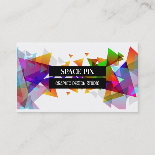 Carte De Visite Design de triangle graphique, Concepteur graphique (Devant)