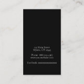 Carte De Visite Design de yoga (Dos)
