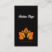 Carte De Visite Design de yoga (Devant)